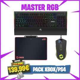 Pack Clavier Souris Tapis pour Fortnite PS4 et XBOX - MASTER RGB - Acheter  sur