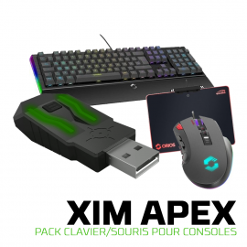 Pack Clavier / Souris pour Consoles - XIM + SOURIS TARIOS RGB + CLAVIER ORIOS RGB + Tapis de souris ORIOS RGB 001