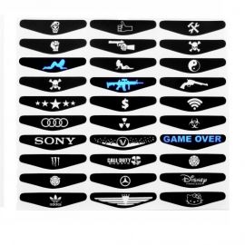 Light Bar Stickers à l'unité pour manette PS4 - Planche 1.2