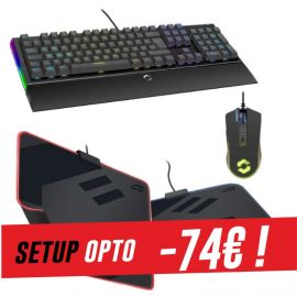 Setup gaming Speedlink - Clavier opto-mécanique et souris ORIOS