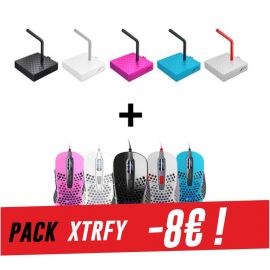 Souris esport Xtrfy M4 ultralégère + Bungee B4