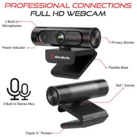 AVerMedia PW315 Webcam 1080p Grand Angle