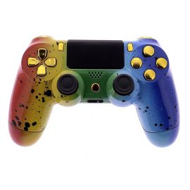 Manette PS4 Custom Rainbow Gold face avant