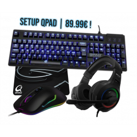 Setup Gaming Qpad ! Clavier mécanique Mk-70, souris DX-30, casque QH-25