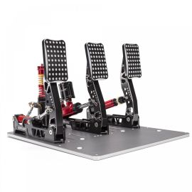 SIMAGIC P2000 hydraulic sim racing pedals with aluminum base plate