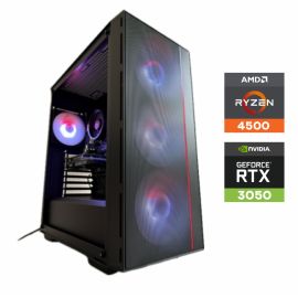 PC gaming Sirius - Processeur AMD Ryzen 5 4500, Carte graphique NVIDIA GeForce RTX 3050