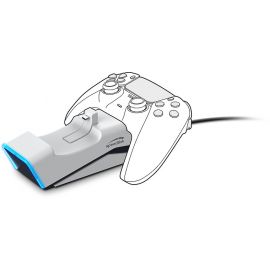 Station de charge TWINDOCK double pour Manette PS5 blanche Speedlink