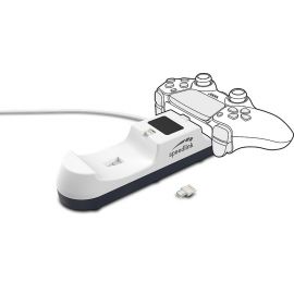 Station de Charge JAZZ USB Double pour Manette PS5 Blanche