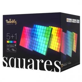 Starter Kit TWINKLY SQUARES - Pack 1 Master Tile et 5 extensions, lumières connectées