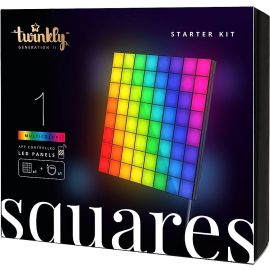 Master Tile TWINKLY SQUARES - lumière connectée, starter kit panneau maître seul