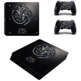 Skin Console et Manettes PS4 SLIM - Fire and Blood