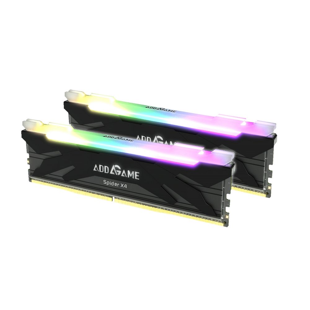ADDGAME DDR4 SPIDER X4 32GB（16GB×2）3200 Kit mémoire DDR4 - ADDGAME Spider X4 32Go (2x 16Go) 3200Mhz CL16 RGB