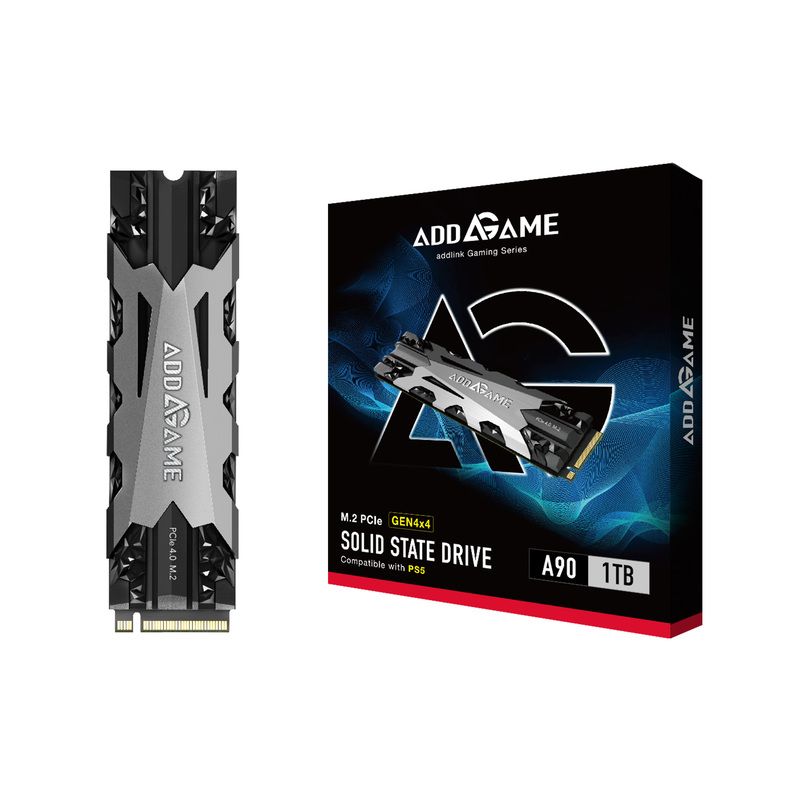 Disque SSD compatible PS5 - ADDGAME A92 2To, 4850 Mo/s, avec heatsink