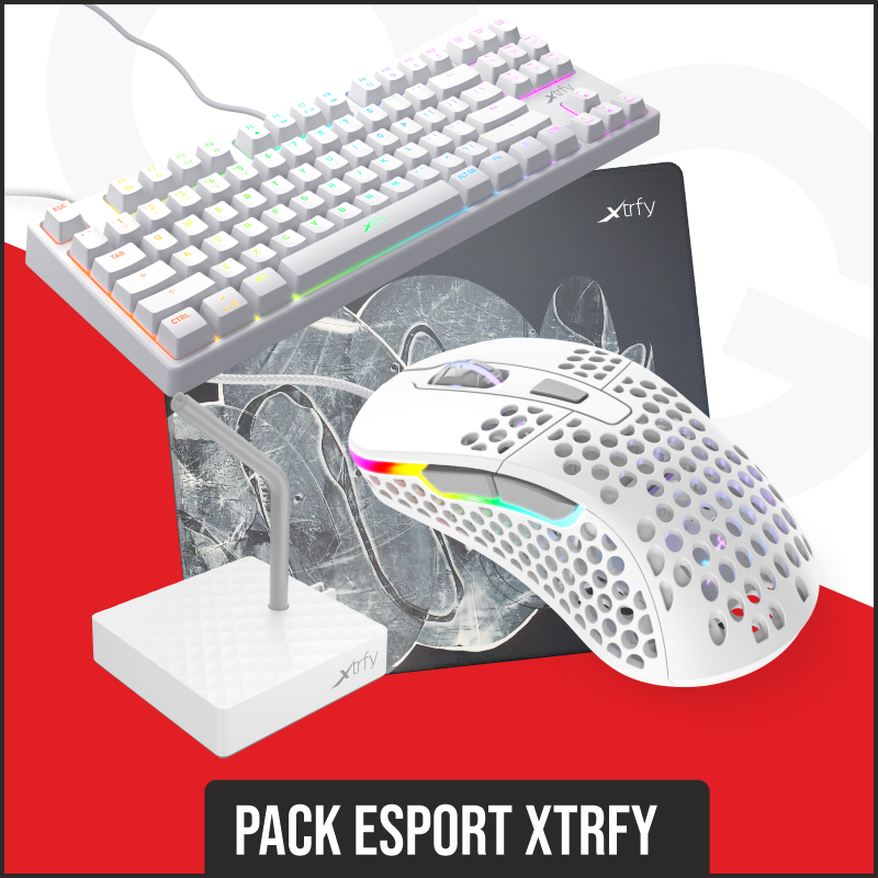Pack Esport Xtrfy Blanc - Pack clavier souris Xtrfy