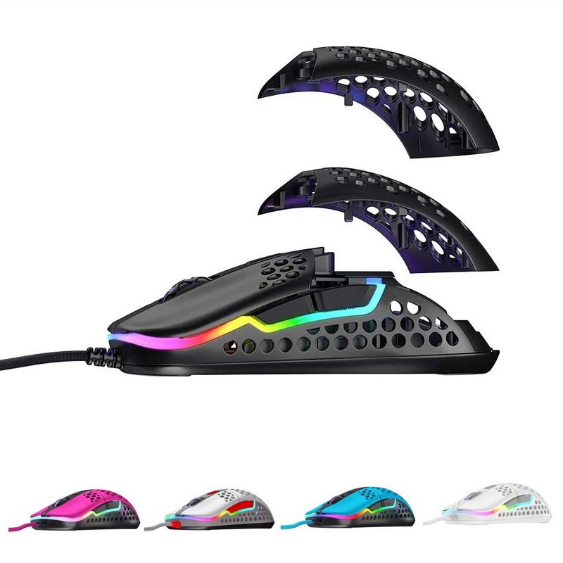 Souris Gaming Filaire M42 Retro Ultra Légere Blanche (m42-rgb