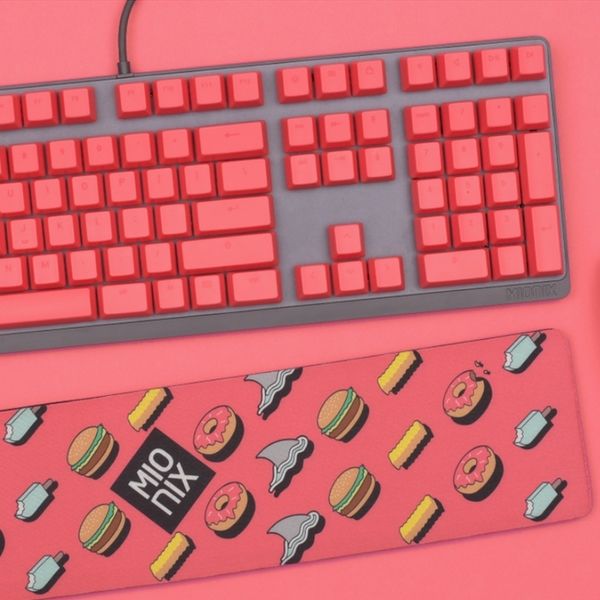 Keycaps MIONIX AZERTY FR - Touches pour clavier gaming, rose - Stealth Gamer