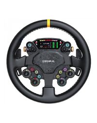 Volant simracing MOZA CS Pro vue de face avec écran