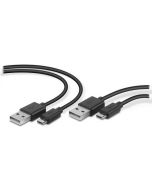 STREAM Play & Charge USB Cable Set - Pour PS4, Noir