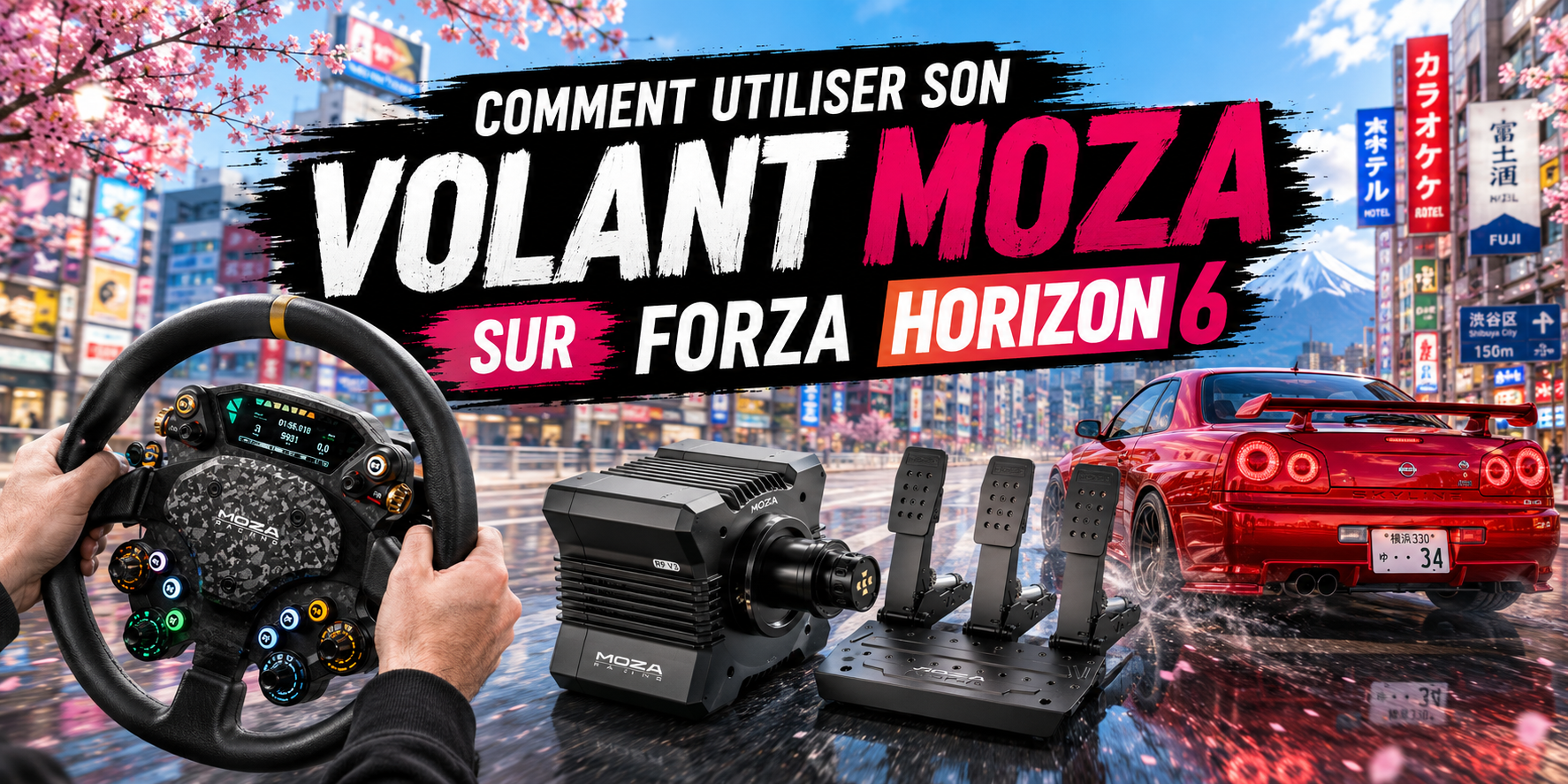 Réglages volant MOZA sur Forza Horizon 6