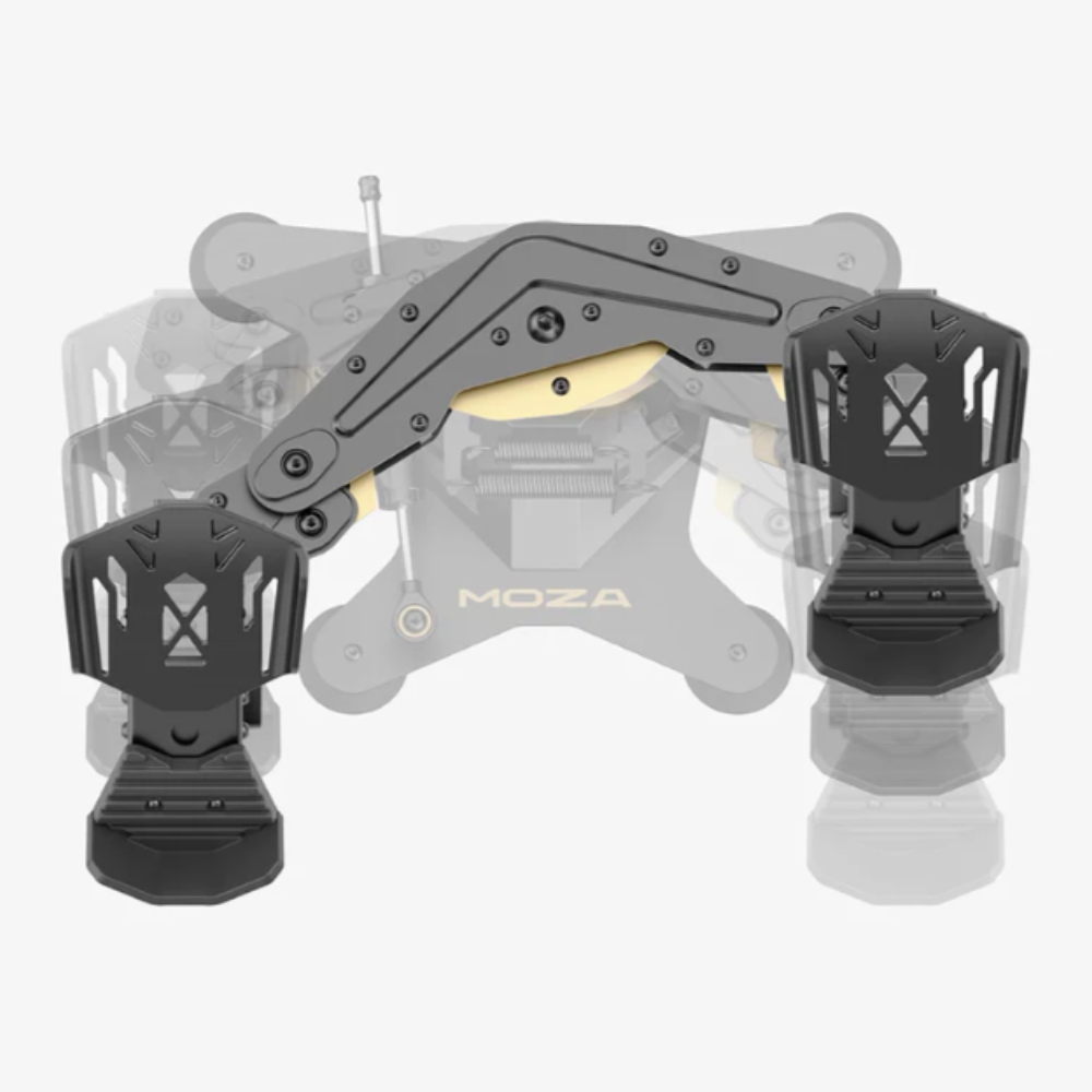 MOZA MRP Rudder Pedals structure metal et mecanisme