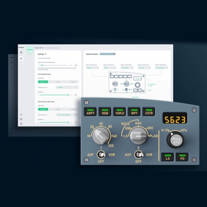 Module EFIS droit MOZA MA3F pour cockpit Airbus