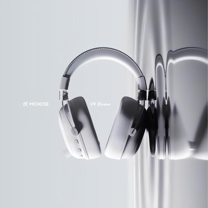 Casque gaming sans fil MCHOSE V9 Turbo+ Icy White