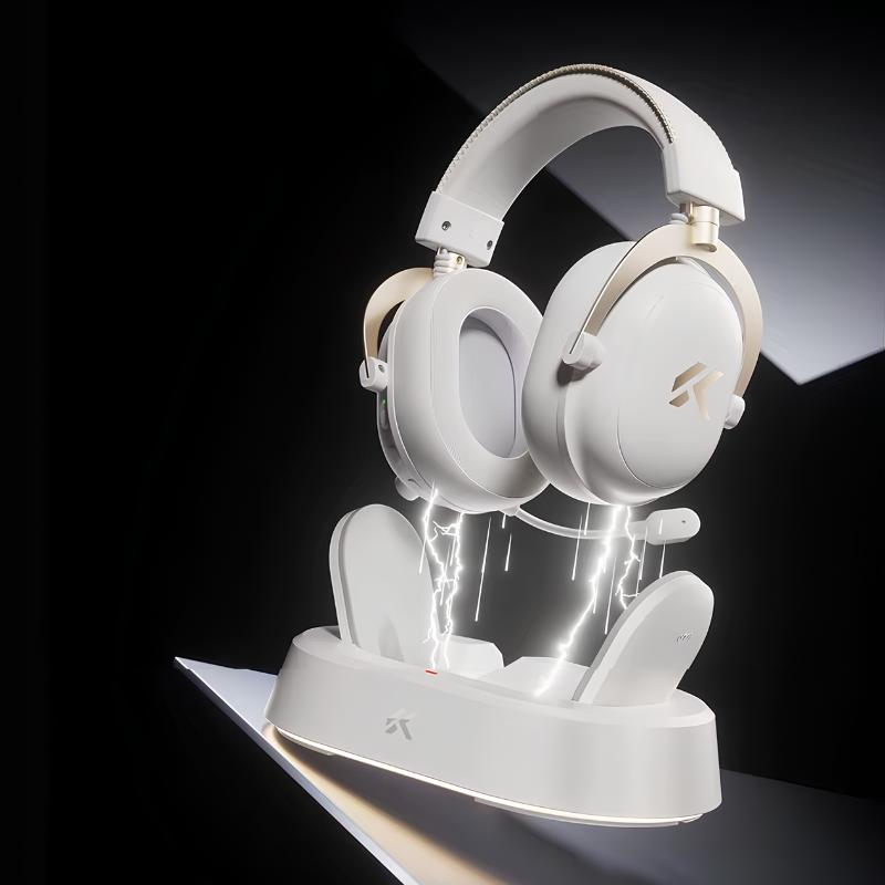 Casque gaming sans fil MCHOSE V9 Turbo+ White Gold