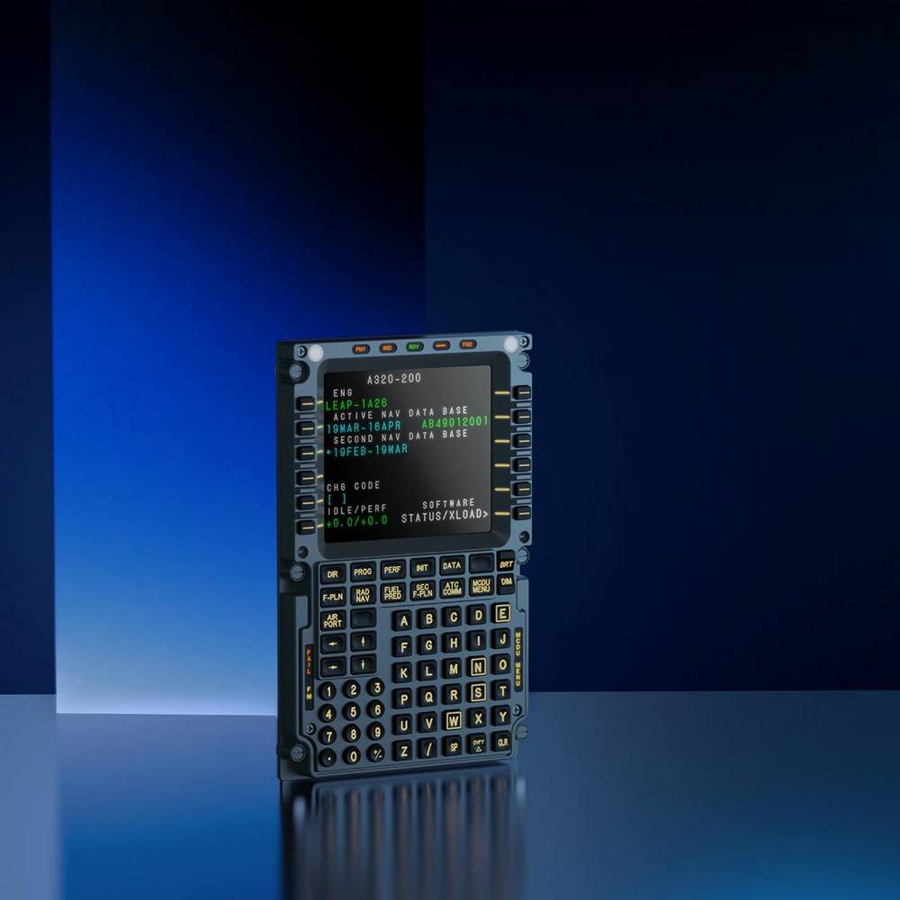 Panneau MOZA MA3F avec écran IPS 5,1 pouces et touches Airbus flight sim