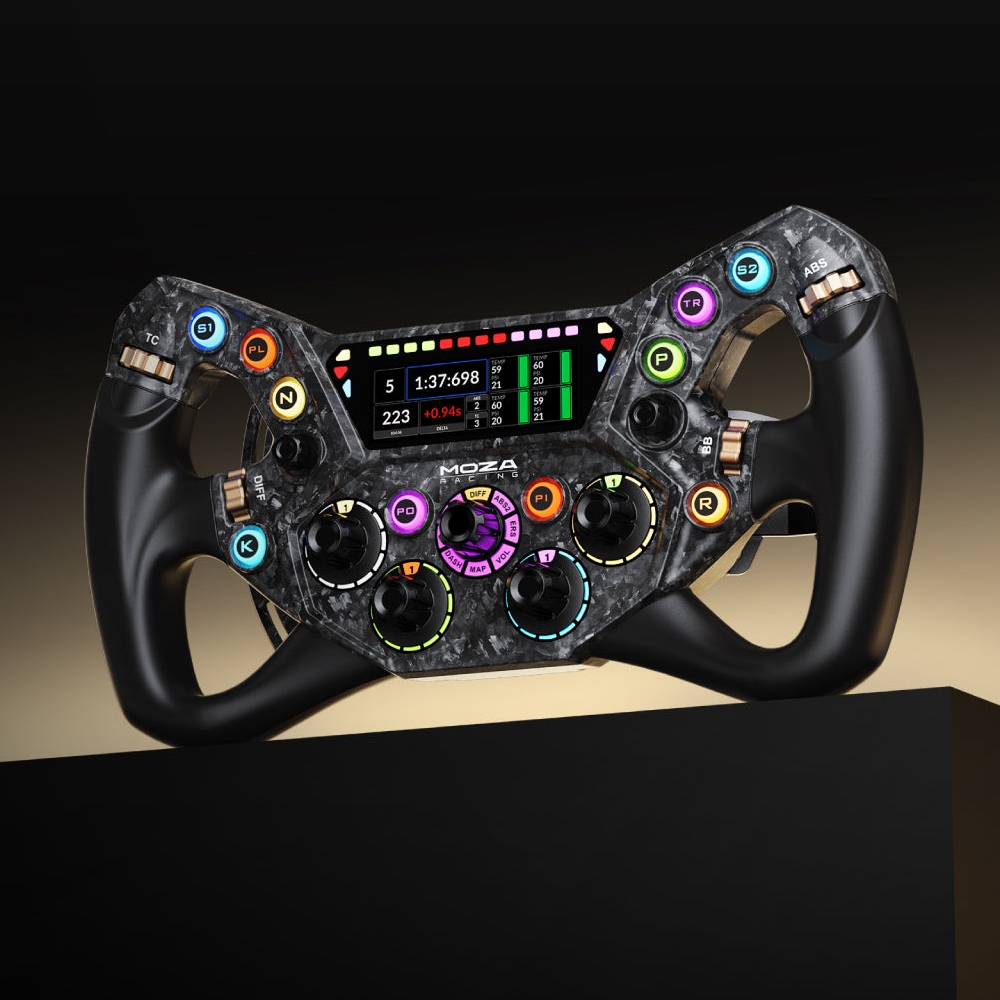MOZA KS Pro sim racing steering wheel 300 mm HD display