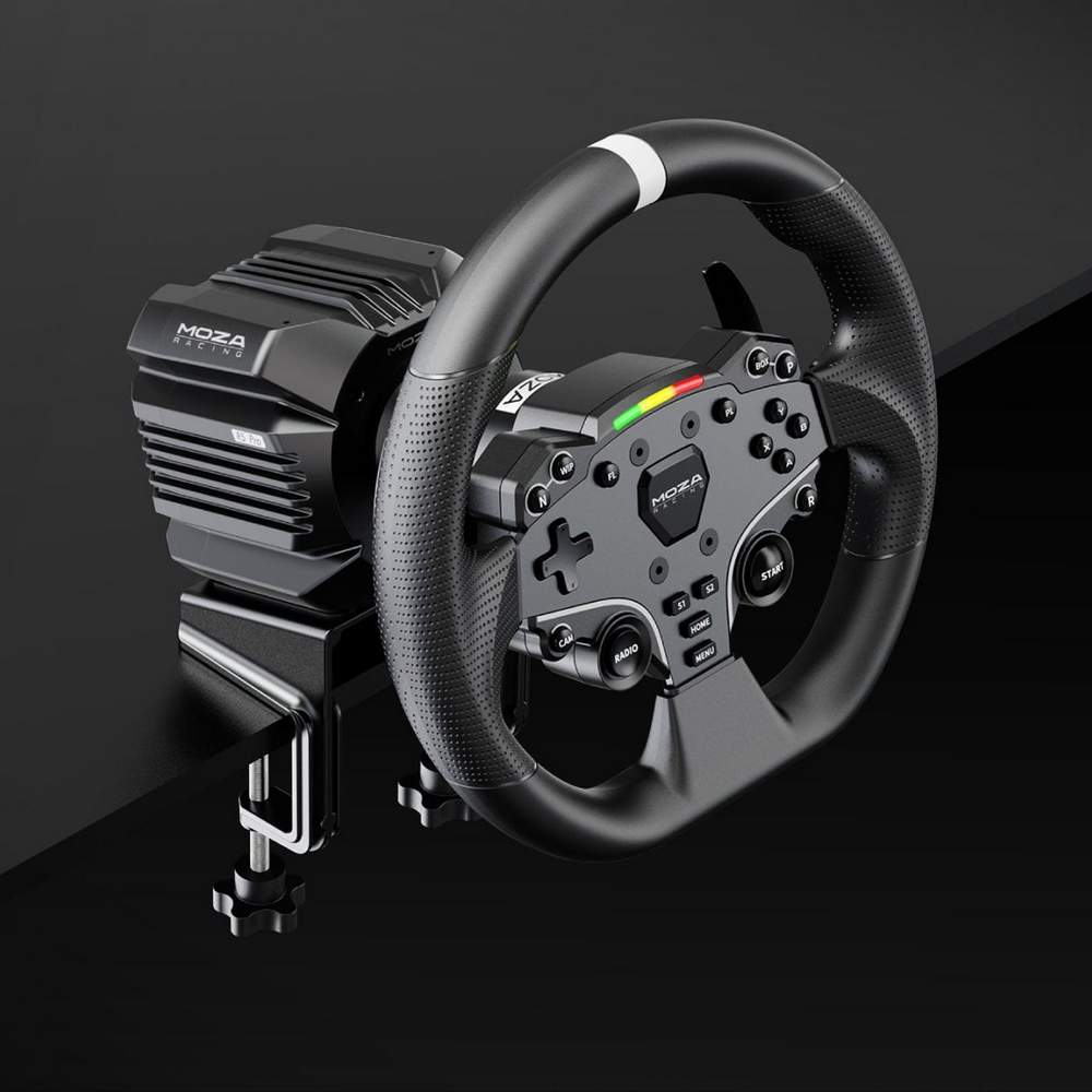MOZA R5 Pro Direct Drive sim racing bundle with steering wheel and pedals for PC
