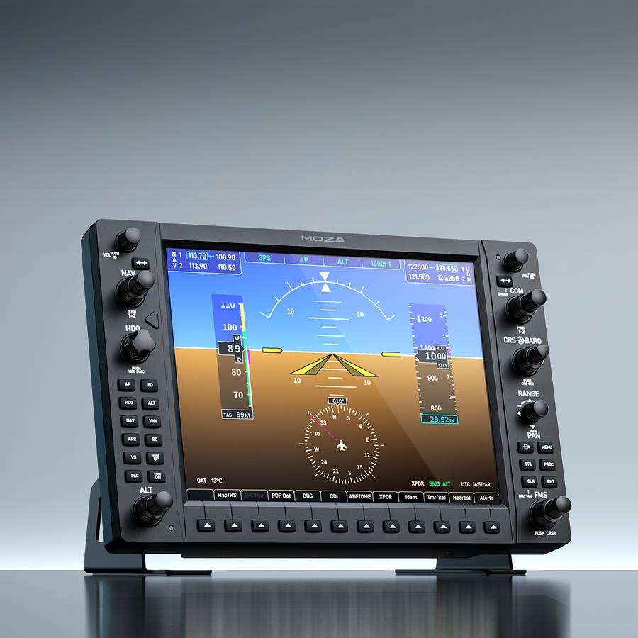 MOZA MGX1000 Instrument Panel pour simulateur de vol G1000