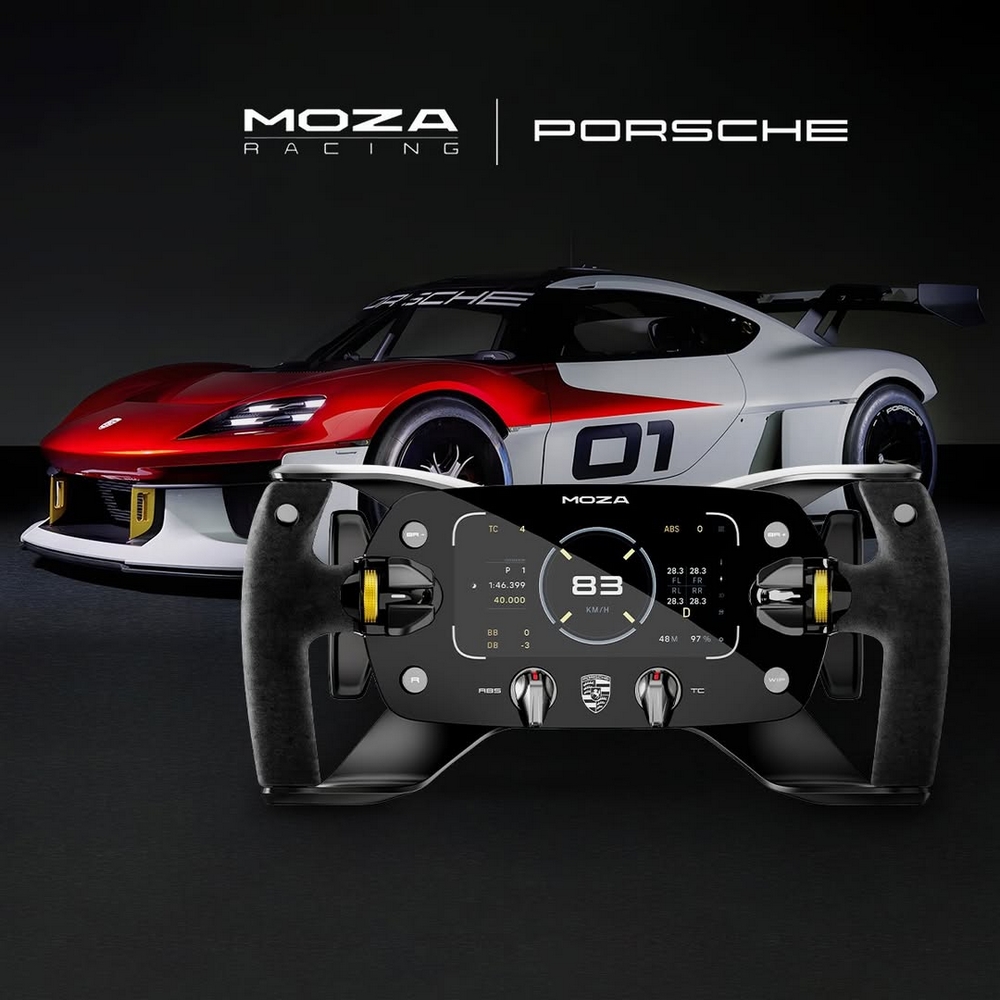 MOZA Porsche Mission R volant simracing premium