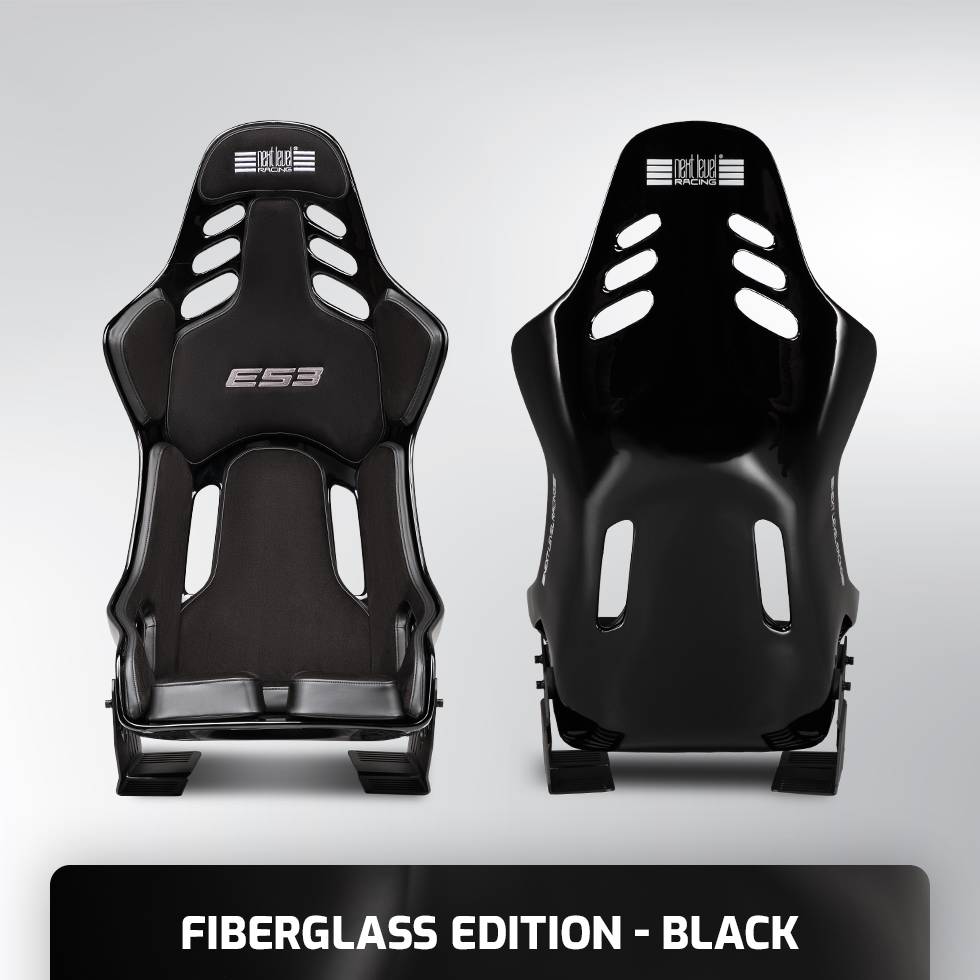 Baquet simracing Next Level Racing ES3 Elite Fiberglass Edition Black