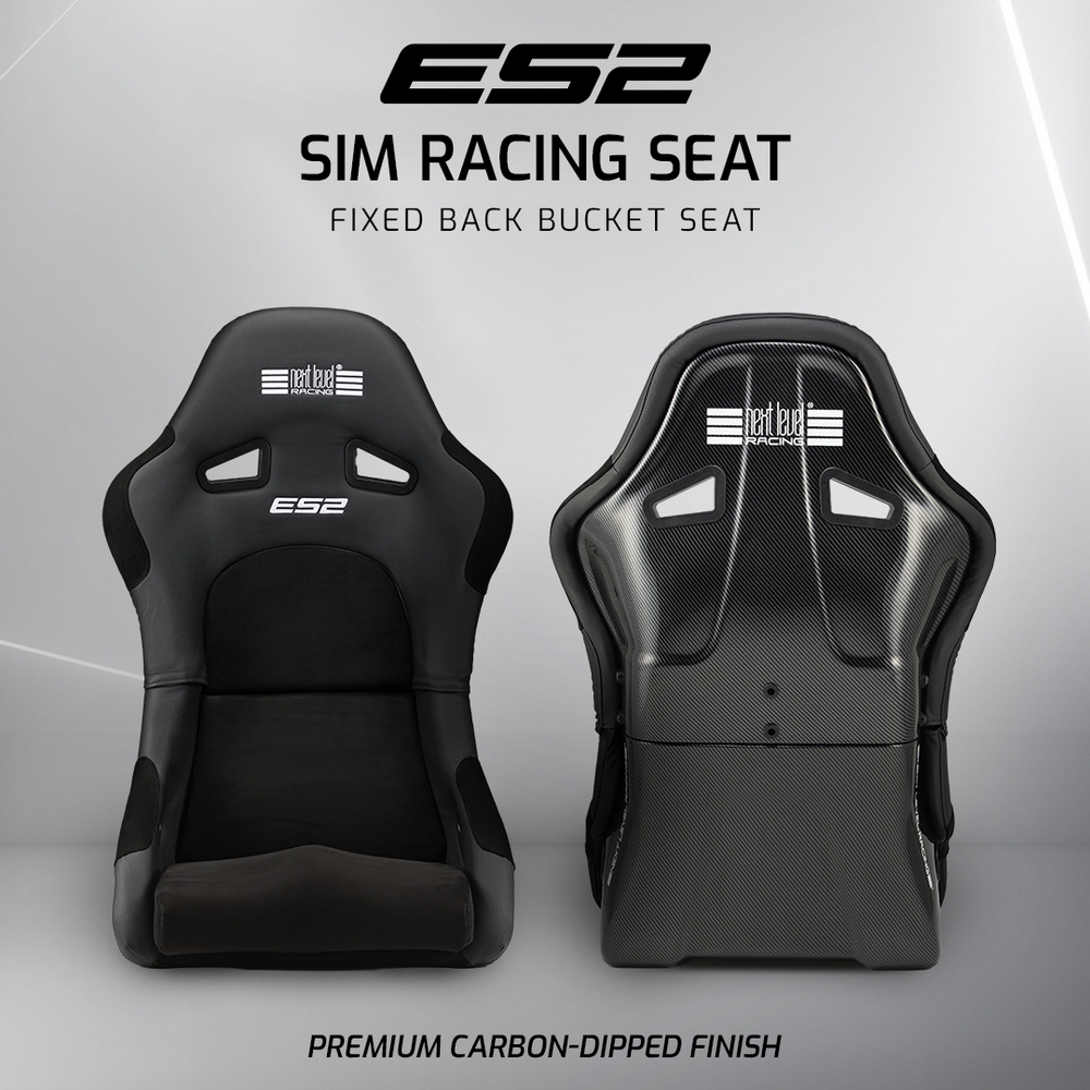 Next Level Racing ES2 Elite Sim Racing Seat finition carbone
