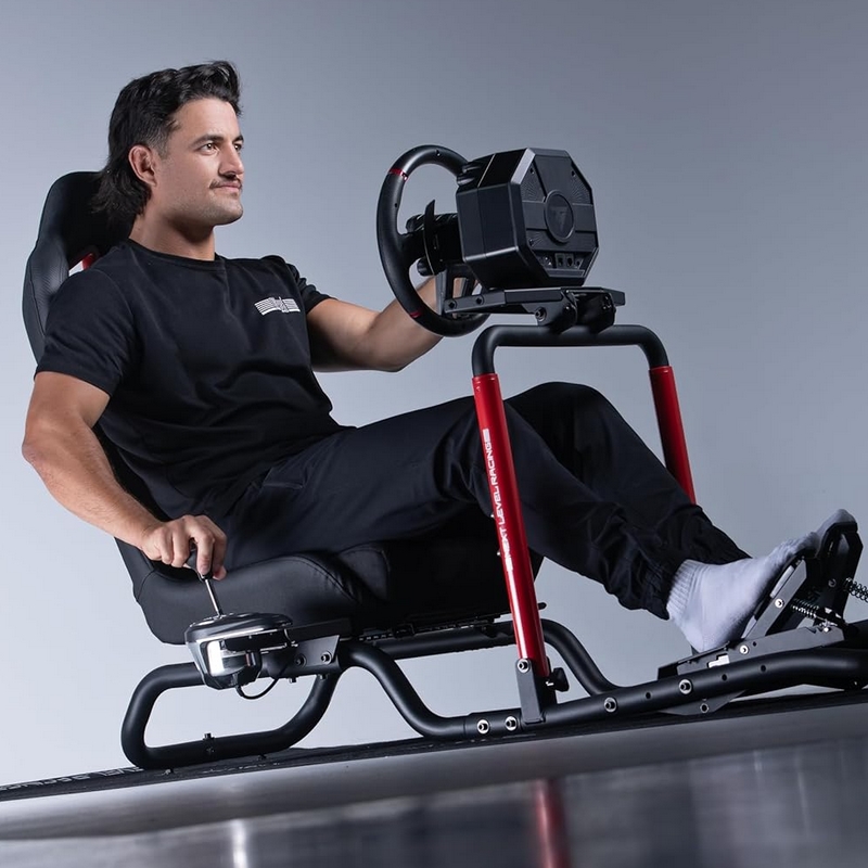 Next Level Racing Victory cockpit and Thrustmaster T598 wheel