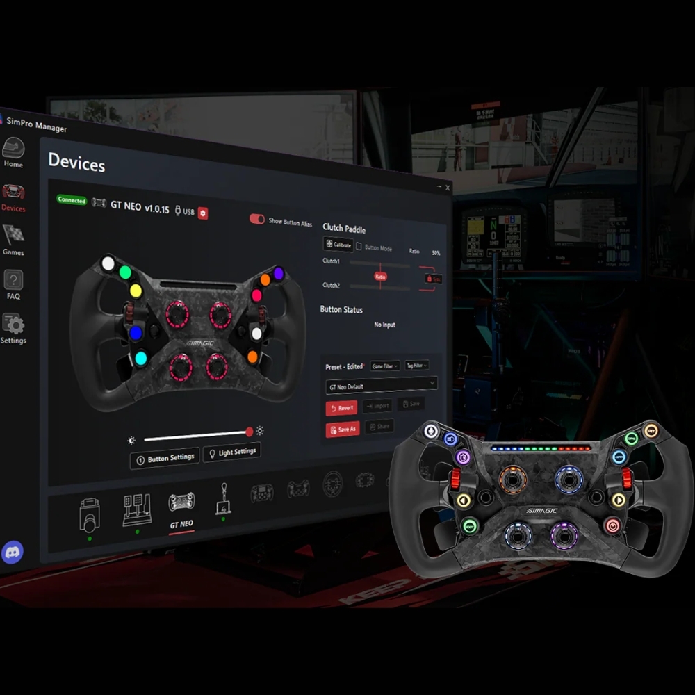 SIMAGIC GT Neo sim racing wheel for Direct Drive wheel base
