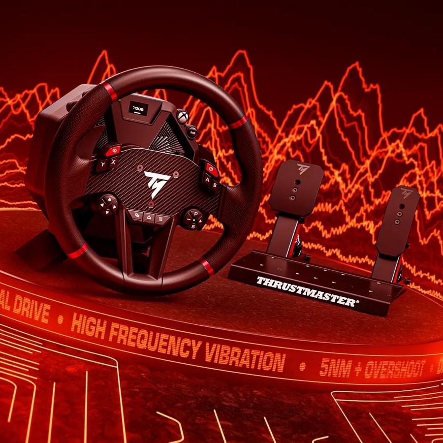 Thrustmaster T598X Xbox wheel with Raceline LTE pedal set