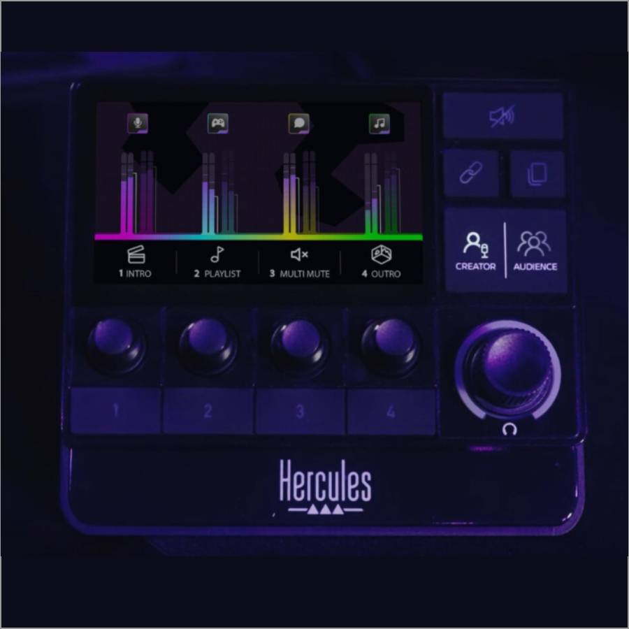 Contrôleur audio Hercules Stream 200 XLR pour streaming