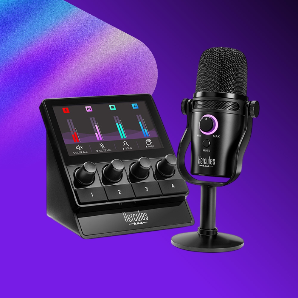 Kit streaming Hercules Stream Starter Kit avec micro et support