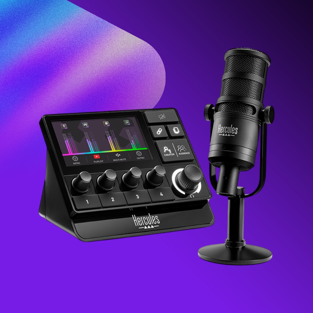 Pack Hercules Stream Essentials Kit avec Stream 200 XLR et micro USB