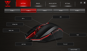 Souris gaming v530 Viper - logiciel