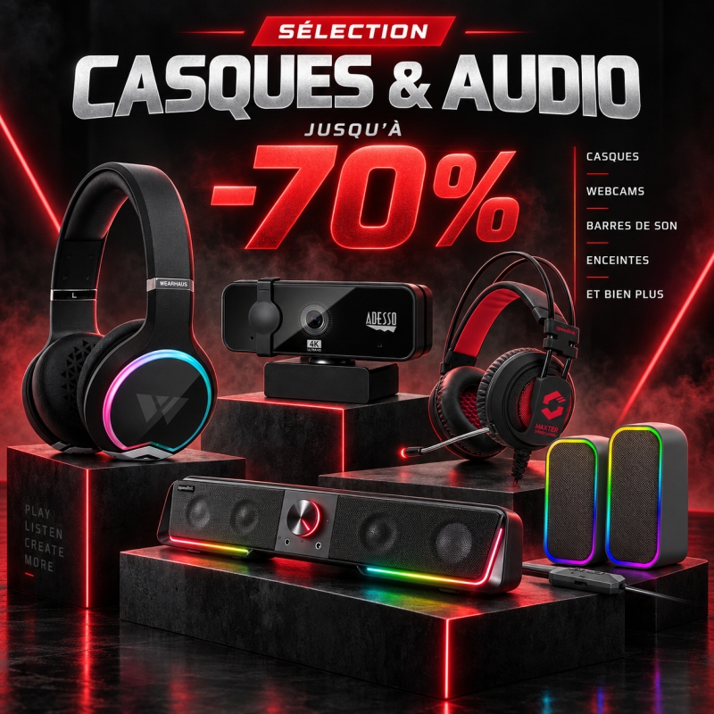 Bons plans casques et audio console et pc