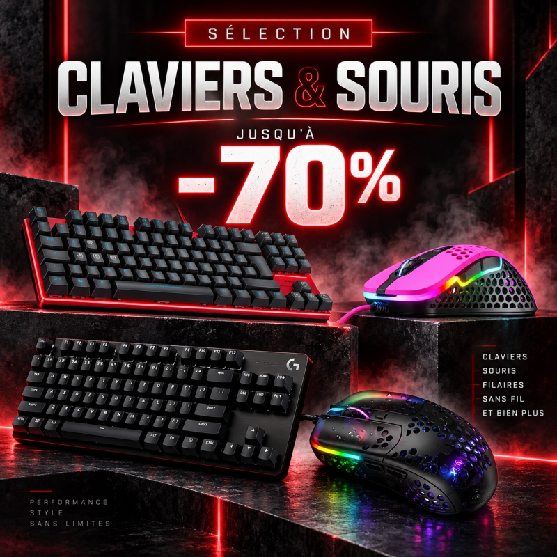 Bons Plans claviers et souris gamer