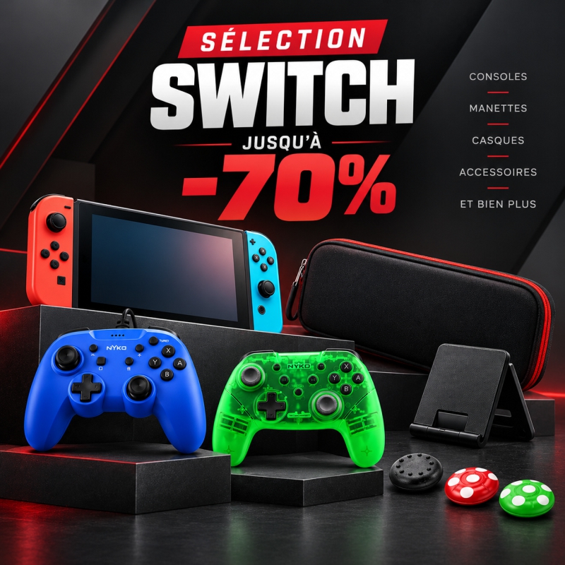Promos sur les accessoires nintendo switch