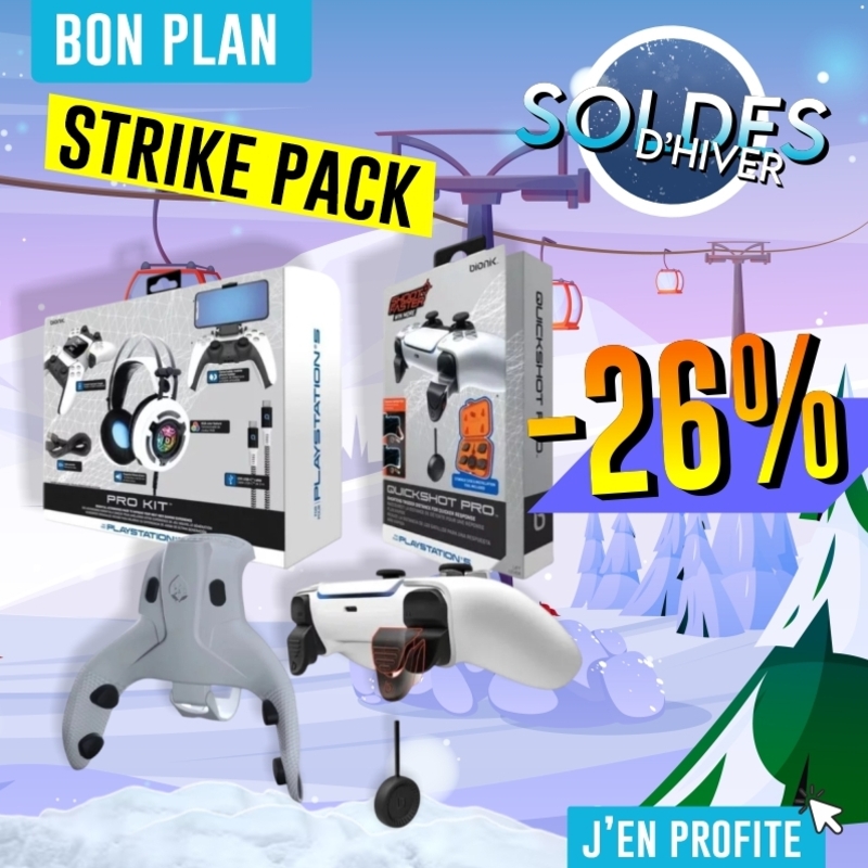Soldes accessoires PS5 - pack PS5