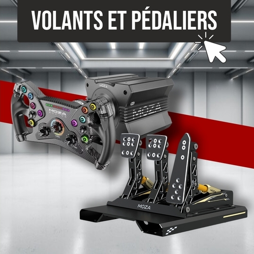 Volants et pédaliers Simracing 