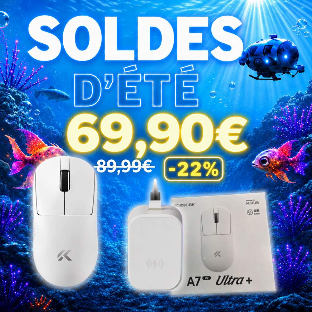 Soldes souris gamer PC - Mchose souris sans fil avec chargeur