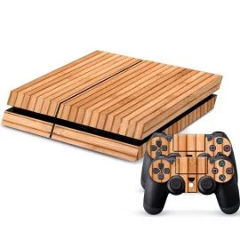 Skin pour Console Playstation 4 - Wood