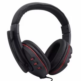 Casque Gaming Extremerate Noir/Rouge pour PS4