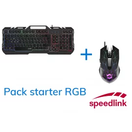Pack Clavier Souris PC Starter RGB Speedlink